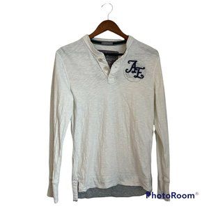American Eagle Outfitters VINTAGE FIT Men's Long Sleeve Henley Shirt Sz XS